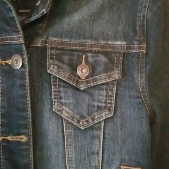 Maurices Crop Blue Jean Jacket - Picture 3 of 5